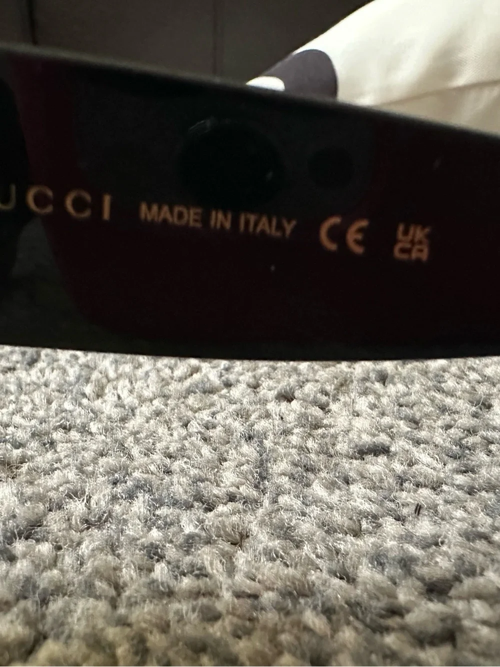Gucci Women’s Black Oversized Square Sunglasses with Green Lenses